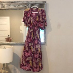 World Market multi-colored paisley Maxi Dress